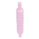 Fondant Rolling Pin Plastic Embossed Roller for Cookies Biscuits Pastry Cake Decoration(HeartShape )