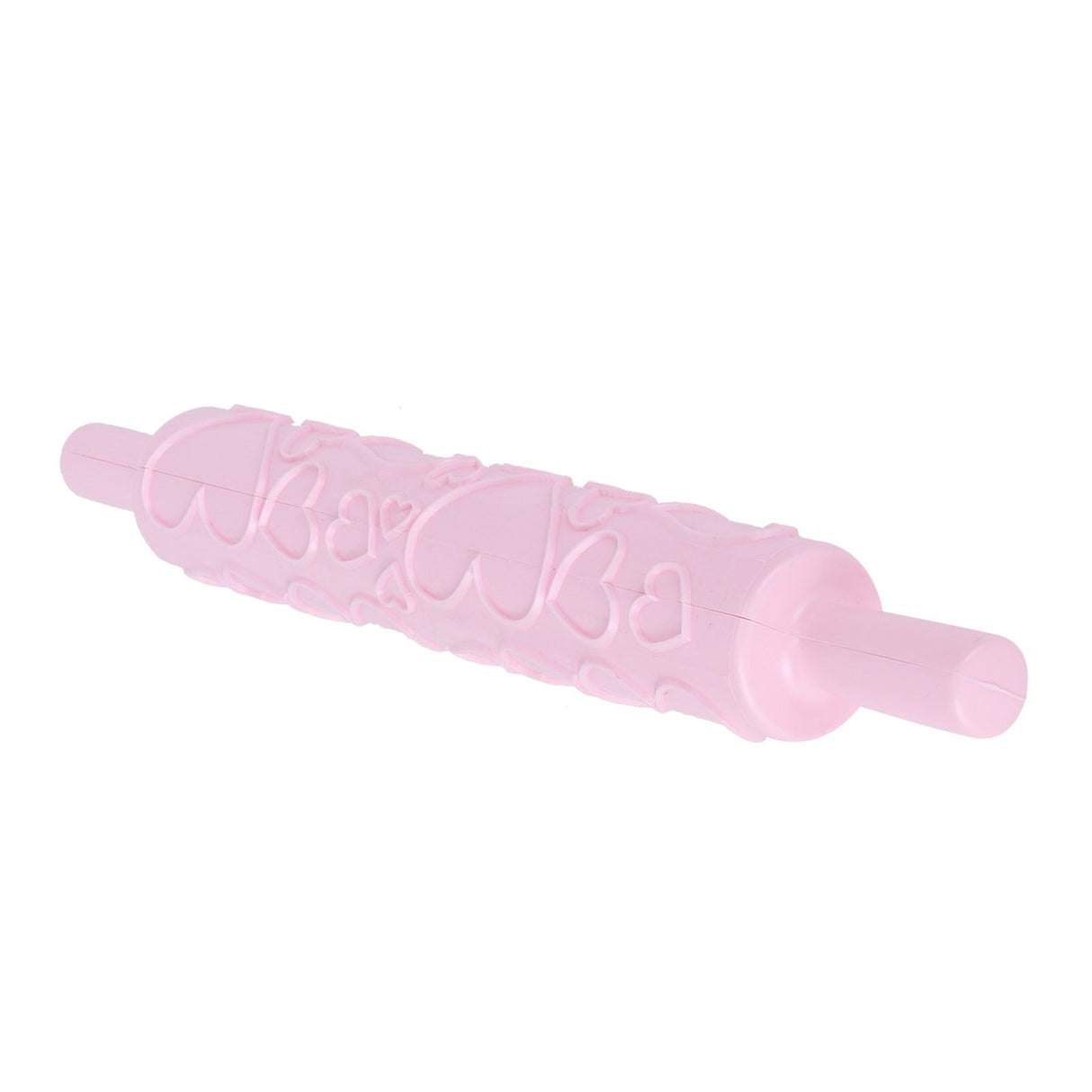 Fondant Rolling Pin Plastic Embossed Roller for Cookies Biscuits Pastry Cake Decoration(HeartShape )