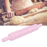 Fondant Rolling Pin Plastic Embossed Roller for Cookies Biscuits Pastry Cake Decoration(HeartShape ) - Extra Image