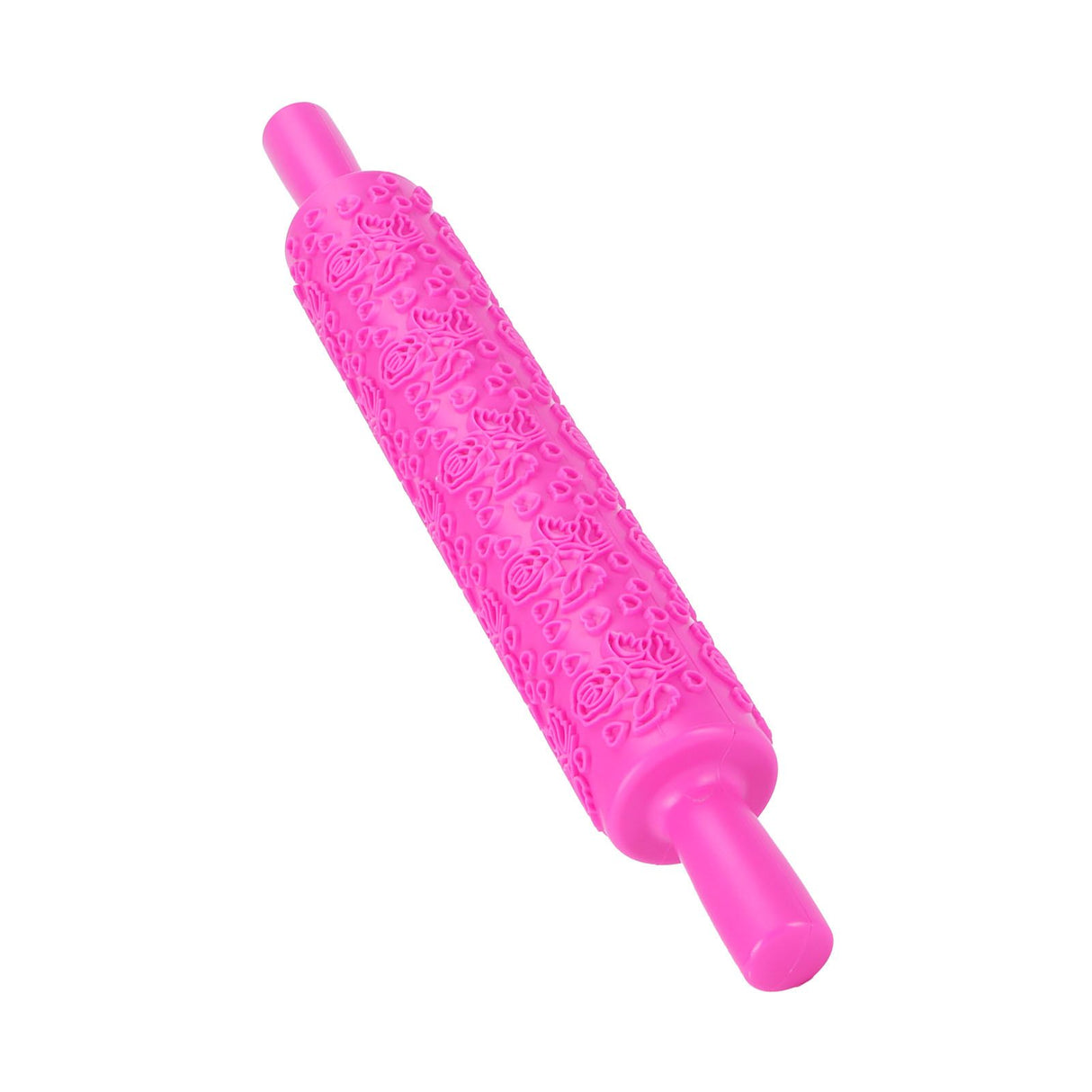 Fondant Rolling Pin Plastic Embossed Roller for Cookies Biscuits Pastry Cake DecorationRose