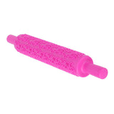 Fondant Rolling Pin Plastic Embossed Roller for Cookies Biscuits Pastry Cake DecorationRose - 45-Degree Angle