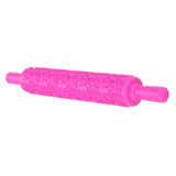 Fondant Rolling Pin Plastic Embossed Roller for Cookies Biscuits Pastry Cake DecorationRose - Close-Up Angle