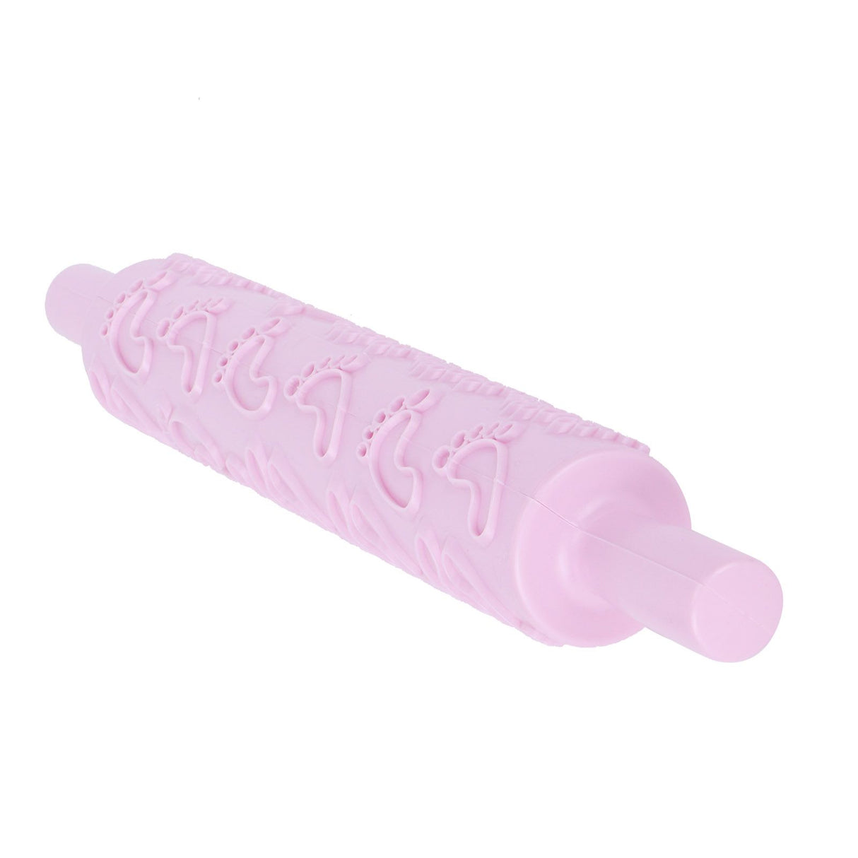 Fondant Rolling Pin Tool Plastic Embossing Roller Baking Pastry Cake Decorating Supplies(Modèle de pieds )