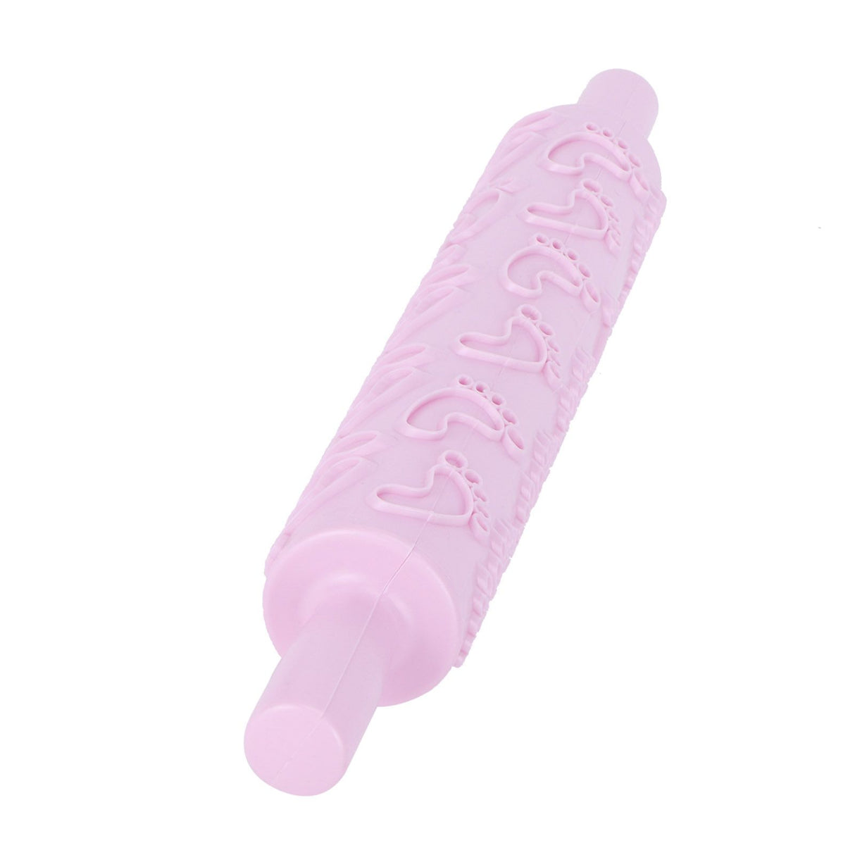 Fondant Rolling Pin Tool Plastic Embossing Roller Baking Pastry Cake Decorating Supplies(Modèle de pieds )