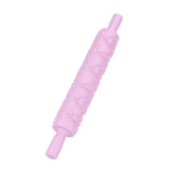 Fondant Rolling Pin Tool Plastic Embossing Roller Baking Pastry Cake Decorating Supplies(Modèle de pieds )
