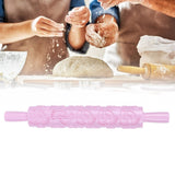 Fondant Rolling Pin Tool Plastic Embossing Roller Baking Pastry Cake Decorating Supplies(Modèle de pieds )