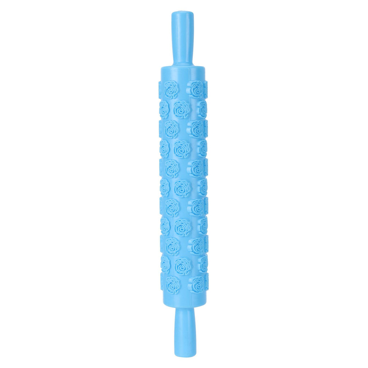 Fondant Rolling Pin Tool Plastic Embossing Roller Baking Pastry Cake Decorating SuppliesRose Pattern