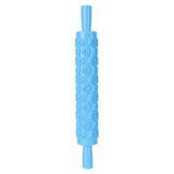 Fondant Rolling Pin Tool Plastic Embossing Roller Baking Pastry Cake Decorating SuppliesRose Pattern