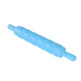 Fondant Rolling Pin Tool Plastic Embossing Roller Baking Pastry Cake Decorating SuppliesRose Pattern