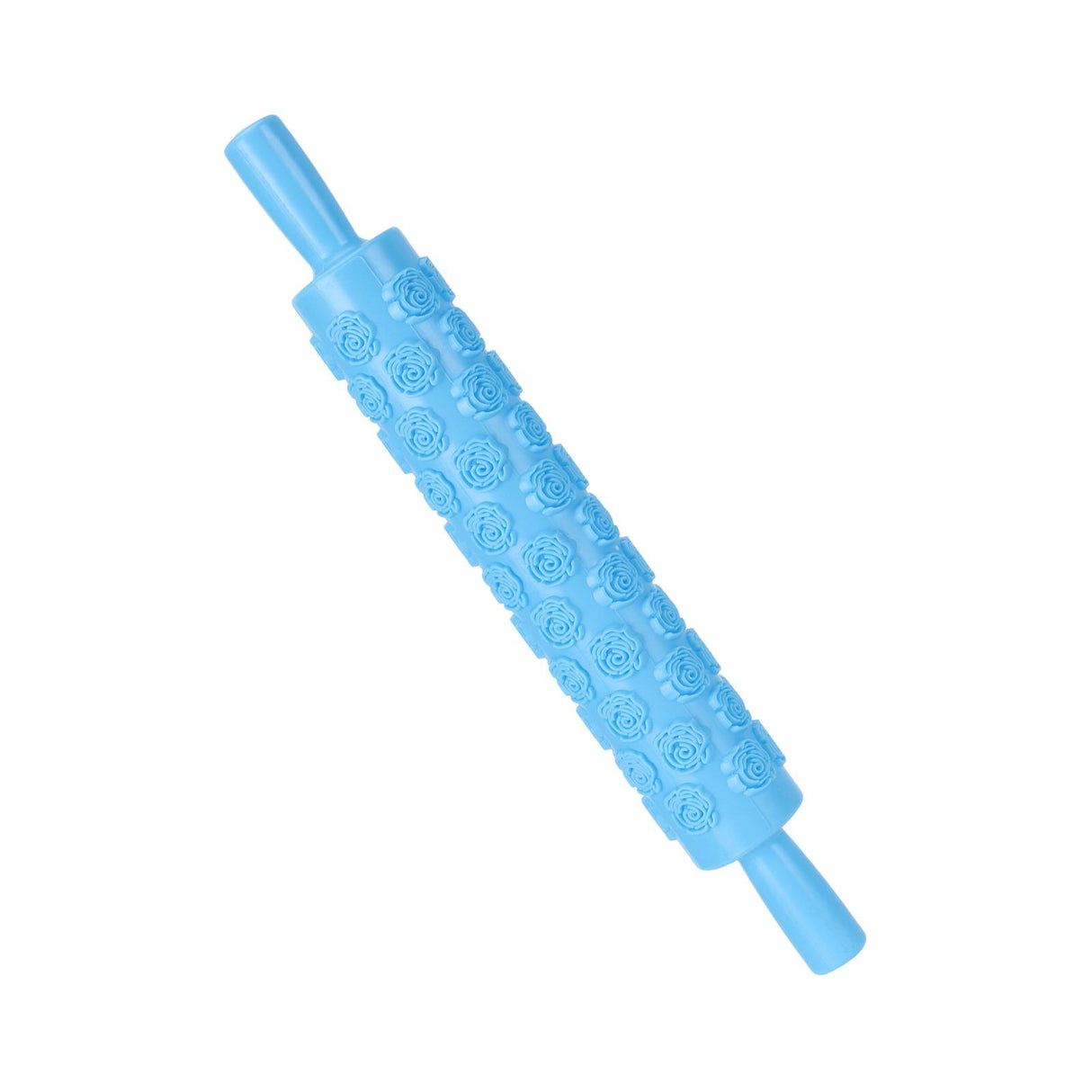 Fondant Rolling Pin Tool Plastic Embossing Roller Baking Pastry Cake Decorating SuppliesRose Pattern