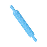Fondant Rolling Pin Tool Plastic Embossing Roller Baking Pastry Cake Decorating SuppliesRose Pattern