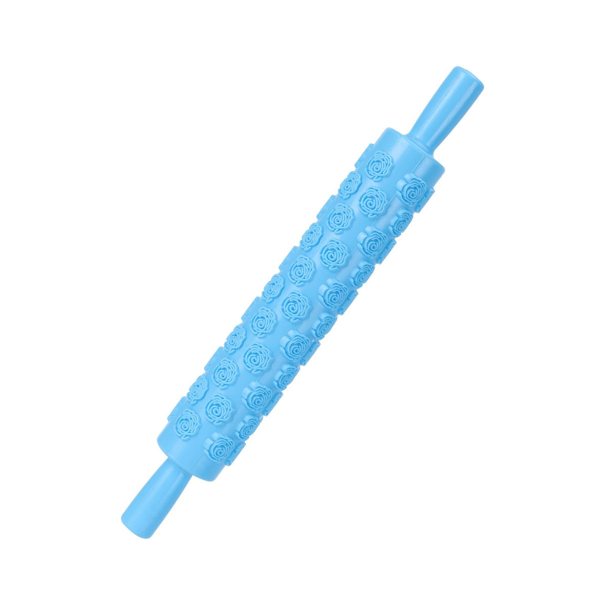 Fondant Rolling Pin Tool Plastic Embossing Roller Baking Pastry Cake Decorating SuppliesRose Pattern