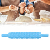 Fondant Rolling Pin Tool Plastic Embossing Roller Baking Pastry Cake Decorating SuppliesRose Pattern
