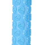Fondant Rolling Pin Tool Plastic Embossing Roller Baking Pastry Cake Decorating SuppliesRose Pattern