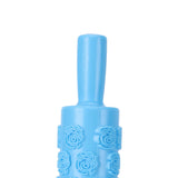 Fondant Rolling Pin Tool Plastic Embossing Roller Baking Pastry Cake Decorating SuppliesRose Pattern