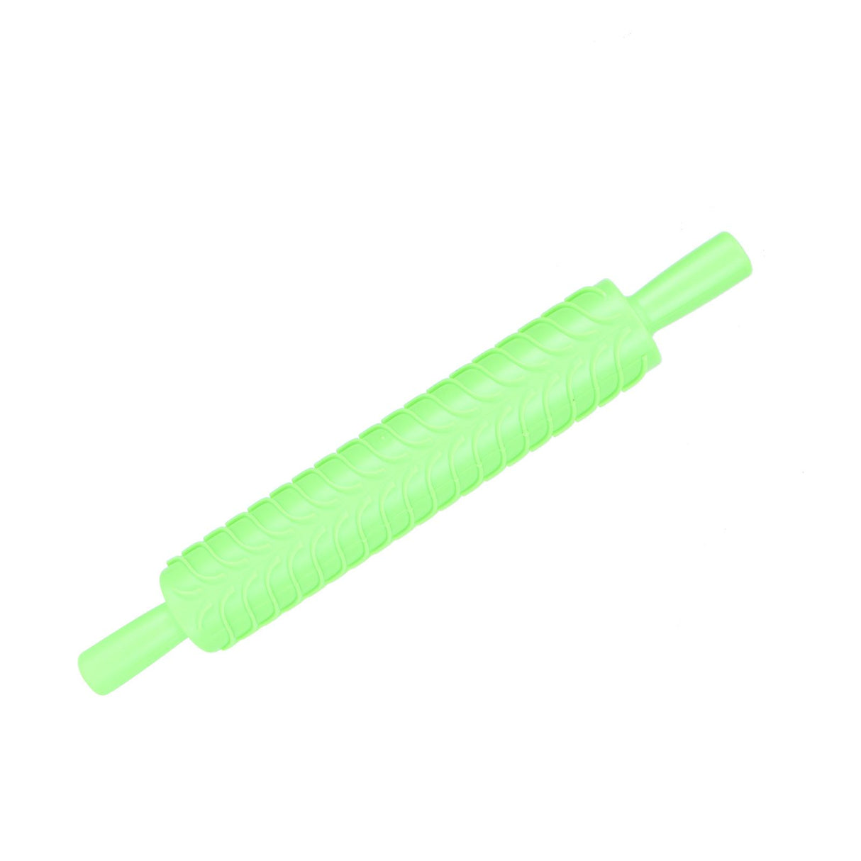 Fondant Rolling Pin Tool Plastic Embossing Roller Baking Pastry Cake Decorating SuppliesLeaves Pattern