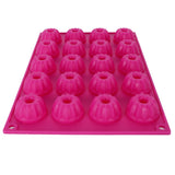 Rose Red Silicone Cake Mold DIY NonStick Pastry Baking Mold for Baking Cake - Side View