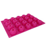 Rose Red Silicone Cake Mold DIY NonStick Pastry Baking Mold for Baking Cake - Rear View