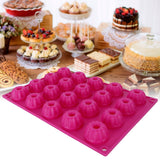 Rose Red Silicone Cake Mold DIY NonStick Pastry Baking Mold for Baking Cake
