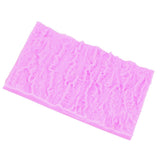 Tree Bark Texture Silicone Mold Cake Fondant Lace Mold Imprint Mat Decorating SuppliesPink - Extra Image