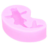 Goldfish Shape Mold DIY Liquid Silicone Fondant Mold Cake Chocolate Decoration MoldPink - Side View