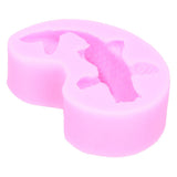 Goldfish Shape Mold DIY Liquid Silicone Fondant Mold Cake Chocolate Decoration MoldPink