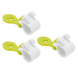 3Pcs Pastry Bag Clips Reusable Icing Bag Tie Buckles Fondant Cake Decorating Tool - Top-Down View