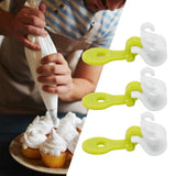 3Pcs Pastry Bag Clips Reusable Icing Bag Tie Buckles Fondant Cake Decorating Tool
