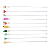 10PCS Cute Acrylic Cocktail Stirrer Stirring Mixing Sticks Cocktail Drink Mixer Bar SuppliesS