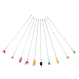 10PCS Cute Acrylic Cocktail Stirrer Stirring Mixing Sticks Cocktail Drink Mixer Bar SuppliesS