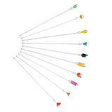 10PCS Cute Acrylic Cocktail Stirrer Stirring Mixing Sticks Cocktail Drink Mixer Bar SuppliesS - Extra Image