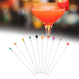 10PCS Cute Acrylic Cocktail Stirrer Stirring Mixing Sticks Cocktail Drink Mixer Bar SuppliesS