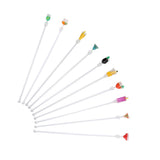 10PCS Cute Acrylic Cocktail Stirrer Stirring Mixing Sticks Cocktail Drink Mixer Bar SuppliesS - Extra Image