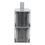 NoPunching WallMounted Seasoning Box Rotatable 2Layer Drawer Type Box for Kitchen(Gray )