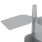 NoPunching WallMounted Seasoning Box Rotatable 2Layer Drawer Type Box for Kitchen(Gray )
