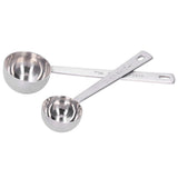 2Pcs 304 Stainless Steel Measuring Spoon with Long Handle Measuring Scoop for Milk Powder Tools