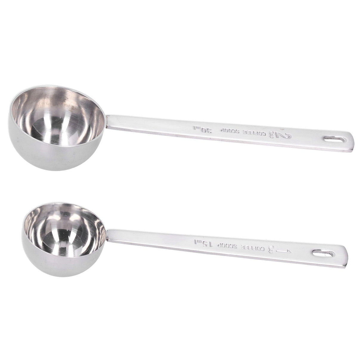2Pcs 304 Stainless Steel Measuring Spoon with Long Handle Measuring Scoop for Milk Powder Tools