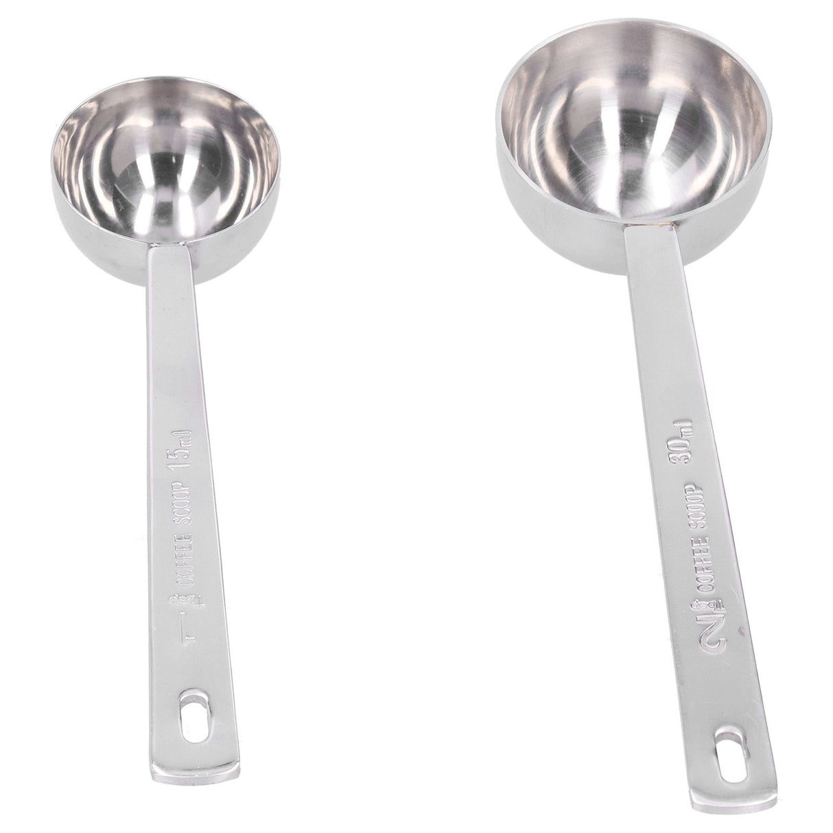 2Pcs 304 Stainless Steel Measuring Spoon with Long Handle Measuring Scoop for Milk Powder Tools