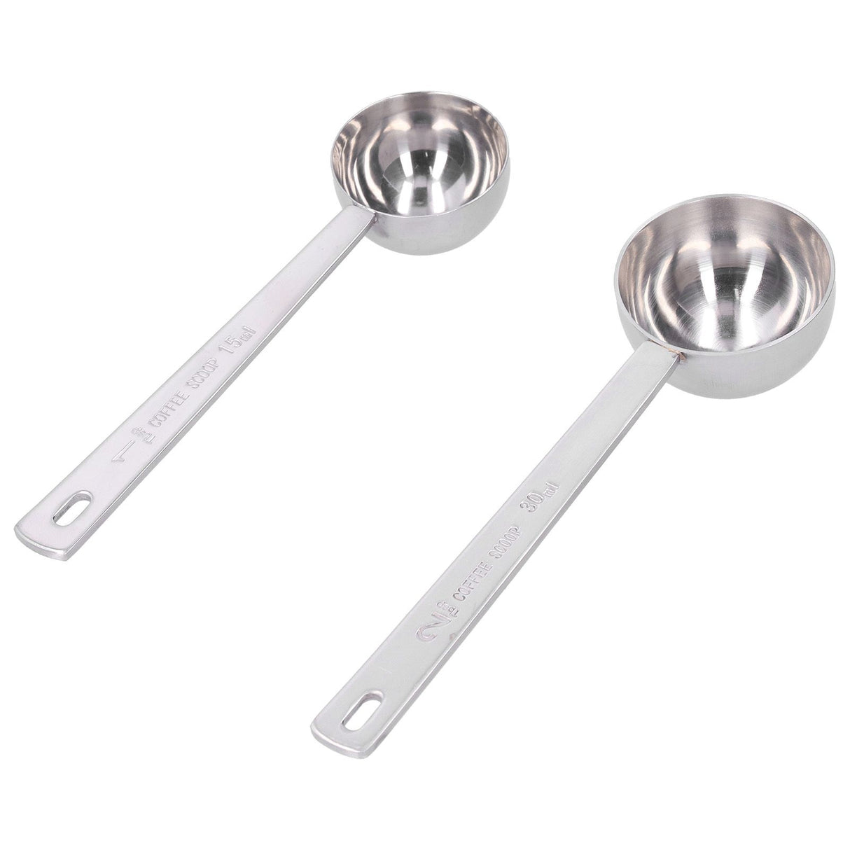 2Pcs 304 Stainless Steel Measuring Spoon with Long Handle Measuring Scoop for Milk Powder Tools