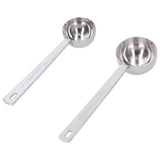 2Pcs 304 Stainless Steel Measuring Spoon with Long Handle Measuring Scoop for Milk Powder Tools