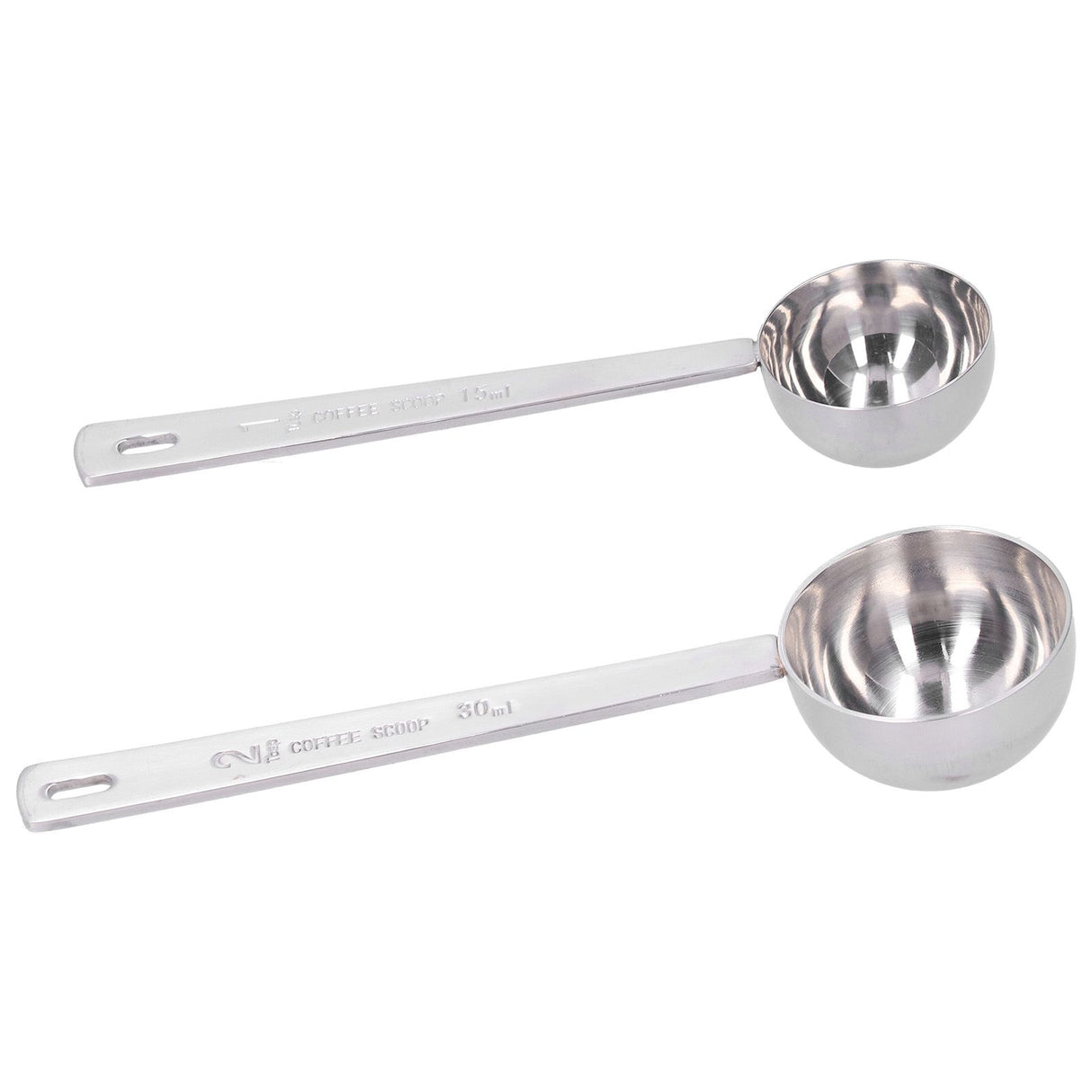 2Pcs 304 Stainless Steel Measuring Spoon with Long Handle Measuring Scoop for Milk Powder Tools