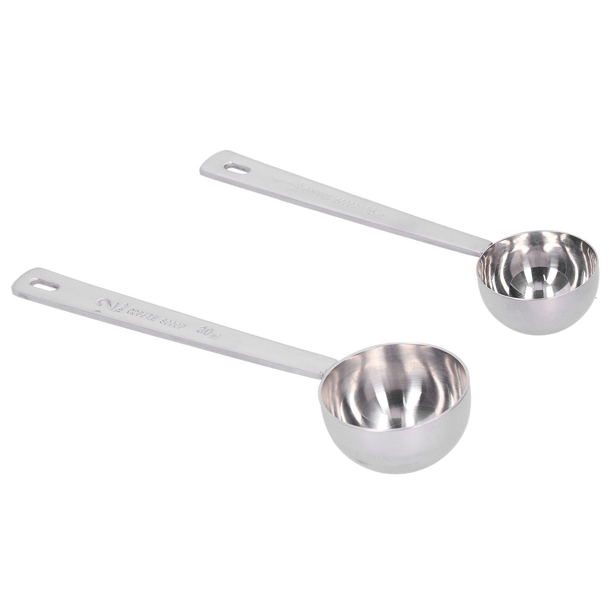 2Pcs 304 Stainless Steel Measuring Spoon with Long Handle Measuring Scoop for Milk Powder Tools