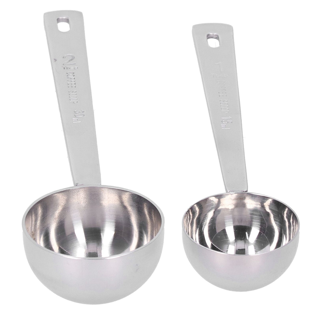 2Pcs 304 Stainless Steel Measuring Spoon with Long Handle Measuring Scoop for Milk Powder Tools