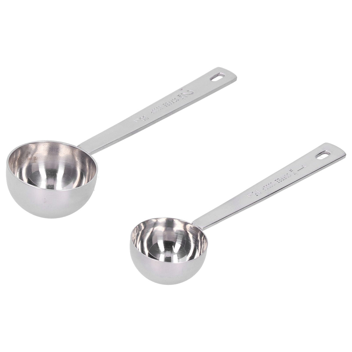 2Pcs 304 Stainless Steel Measuring Spoon with Long Handle Measuring Scoop for Milk Powder Tools
