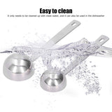 2Pcs 304 Stainless Steel Measuring Spoon with Long Handle Measuring Scoop for Milk Powder Tools