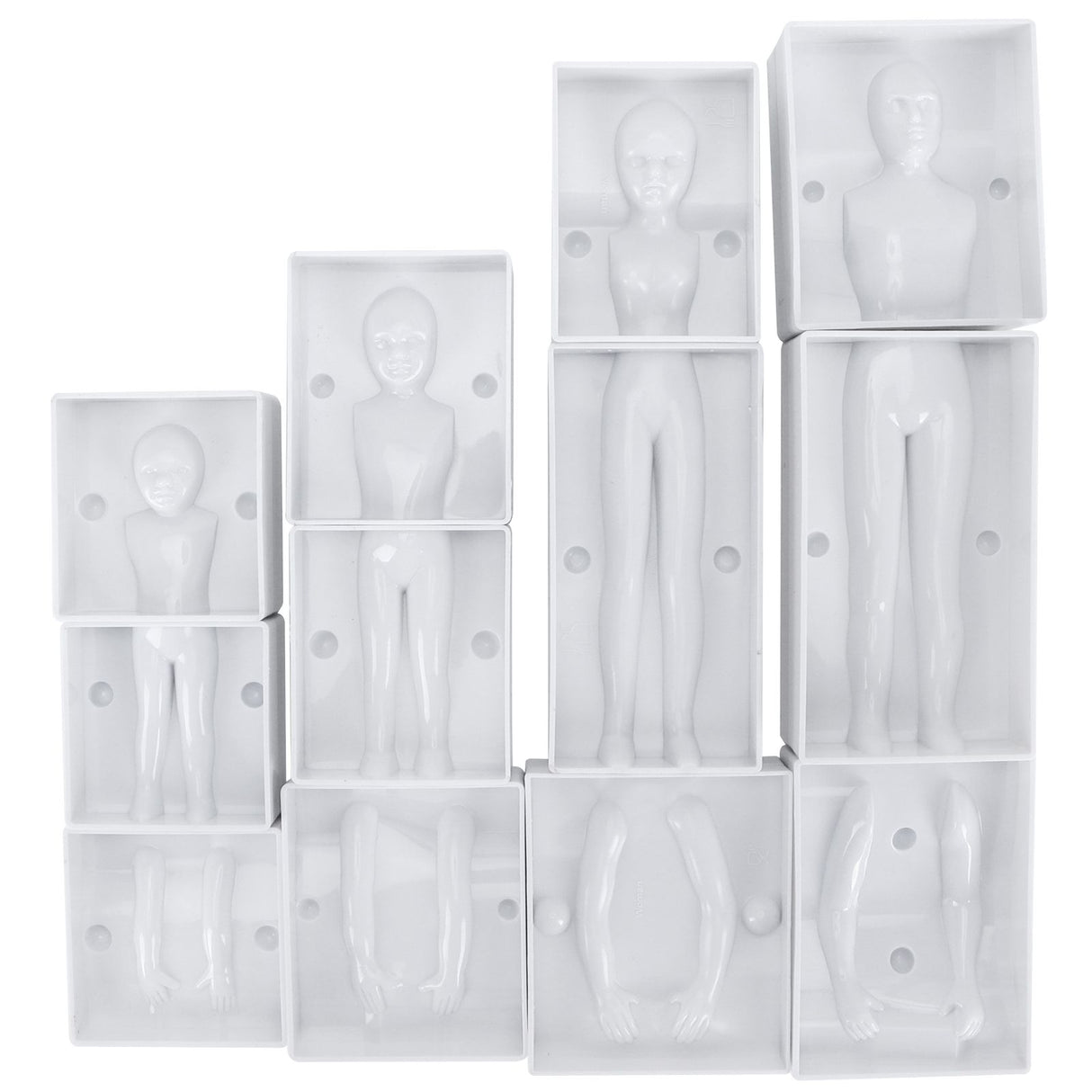 People Shaped Cake Figure Mold Body Model DIY Baking Fondant Cake Molds Decorating Tools