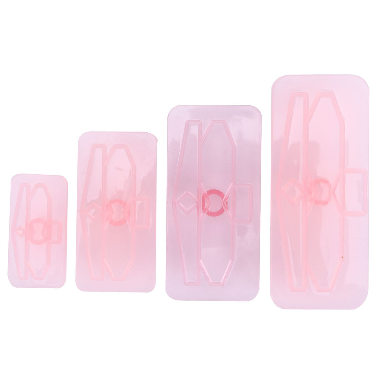 4Pcs/Set Baking Mold Bowknot‑Shaped Mould Cookies Fondant Cake Paste Dessert Decoration