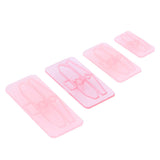 4Pcs/Set Baking Mold Bowknot‑Shaped Mould Cookies Fondant Cake Paste Dessert Decoration