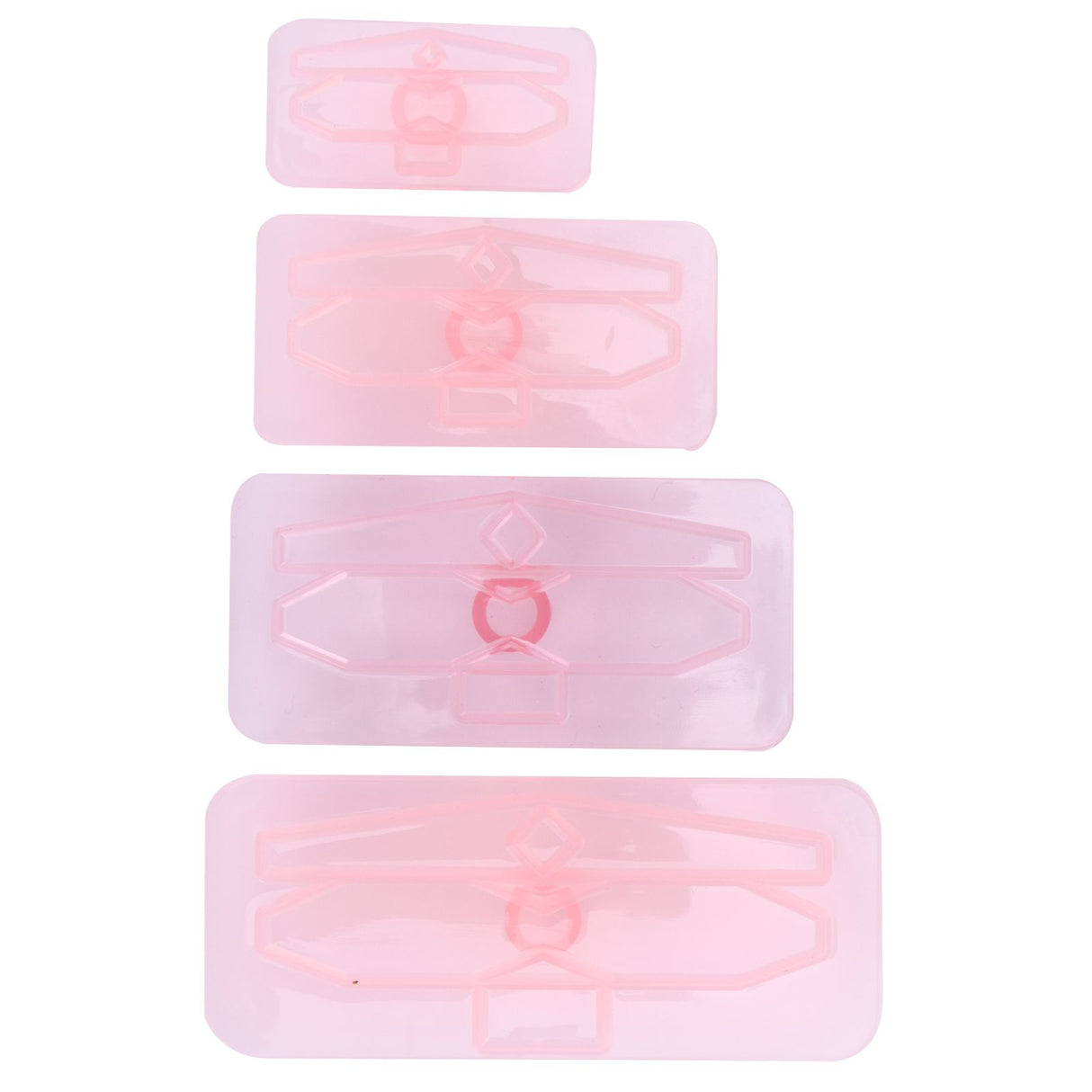 4Pcs/Set Baking Mold Bowknot‑Shaped Mould Cookies Fondant Cake Paste Dessert Decoration