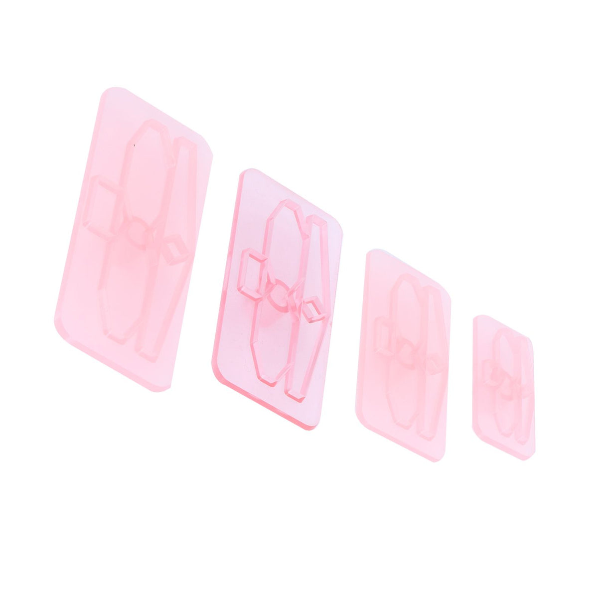 4Pcs/Set Baking Mold Bowknot‑Shaped Mould Cookies Fondant Cake Paste Dessert Decoration